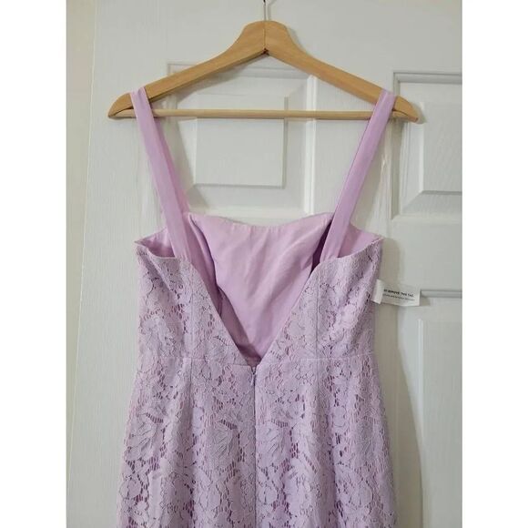 Fame and partners Lavender Lace Midi Dress 4 NWT - Picture 4 of 9